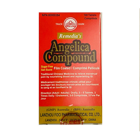 Angelica Compound for relief of menstrual pain Remedia's